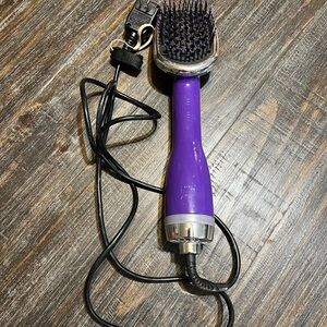 Vibrant Purple Hair Dryer Brush
